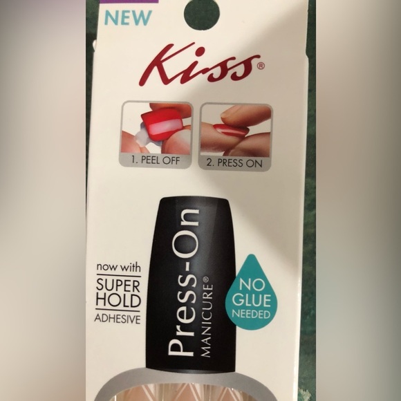 48 Kiss nails no glue needed press-on manicure medium length super hold adhesive - Picture 4 of 13